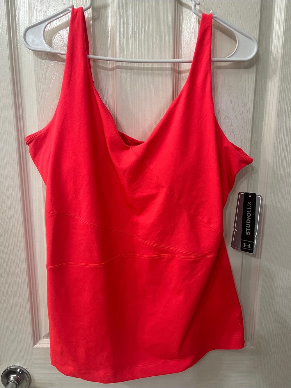 Under Armour Coral StudioLux V-Neck Performance Tank